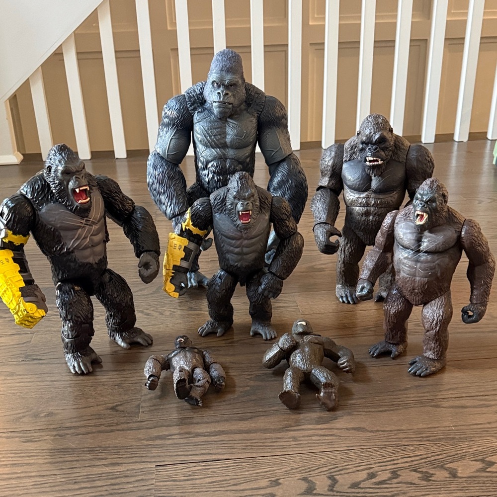 Assorted Gorilla Action Figures